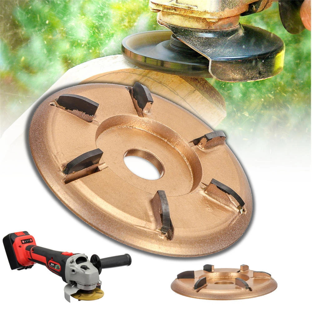 6 Teeth Carving Disc Wood Working Milling Cutter For 16mm Aperture Angle Grinder 