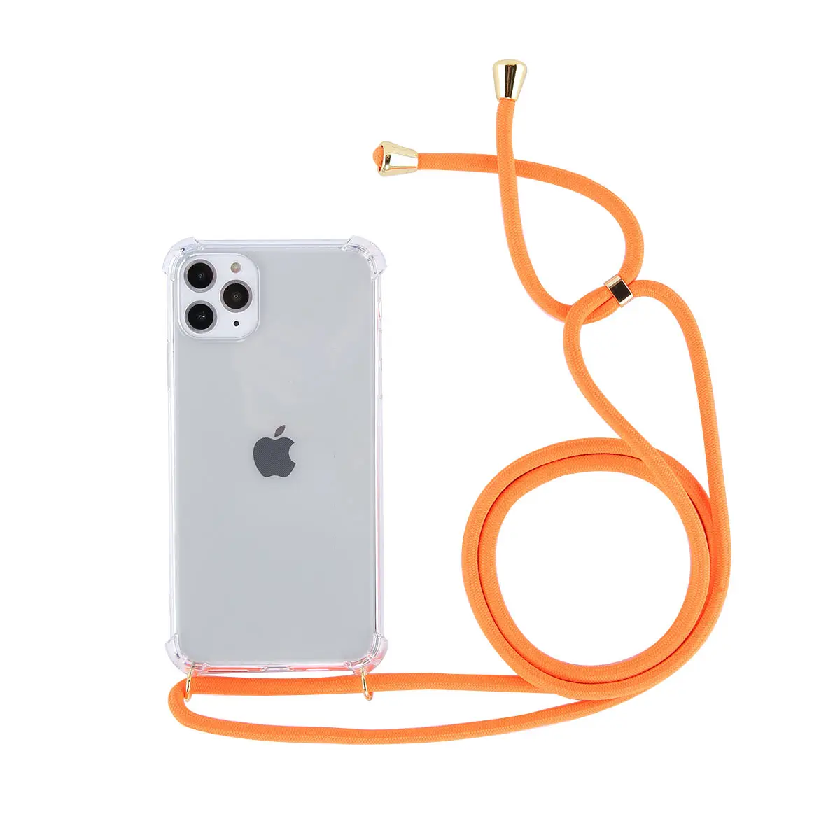 Ремешок шнур цепь лента для телефона ожерелье Ремешок Мобильный чехол для телефона чехол для переноски Чехол для iPhone 11 Pro XS Max XR X 7 Plus 8 Plus - Цвет: Оранжевый