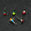 5Pcs/Box 8# 10# 12# 14# Colorful High Carbon Steel Baits Sharp Three-jaw Hook Lures Winter Outdoor Camping Ice Fishing Tackle ► Photo 2/6