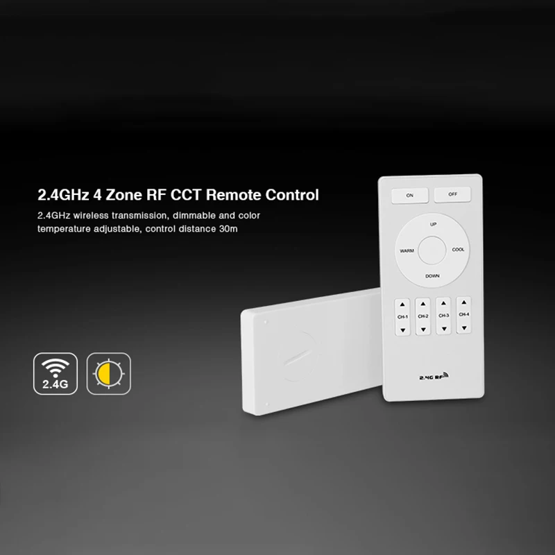 Milight FUT005 2,4G 4-Zone RF CCT двойной белый пульт дистанционного управления яркость регулятор с настройкой для ламп Milight светодиодные ленты