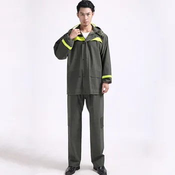 

Fishing Hiking Outdoors Adult Raincoat Pants Waterproof Motorcycle Poncho Men Rain Coat Jacket Impermeables Rain Gear BW50YY