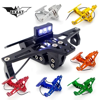 

Motorcycle cnc License Plate Bracket Licence Plate Holder Frame Number For fz1 cb 400 licence plate light honda xadv cbr650f