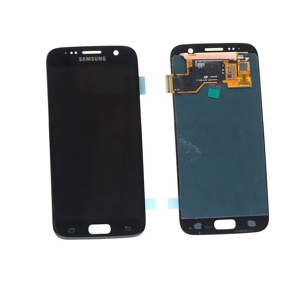 

100% ORIGINAL 5.1'' LCD For SAMSUNG Galaxy S7 Display G930 G930F Touch Screen Digitizer Assembly with Frame No burn red mark