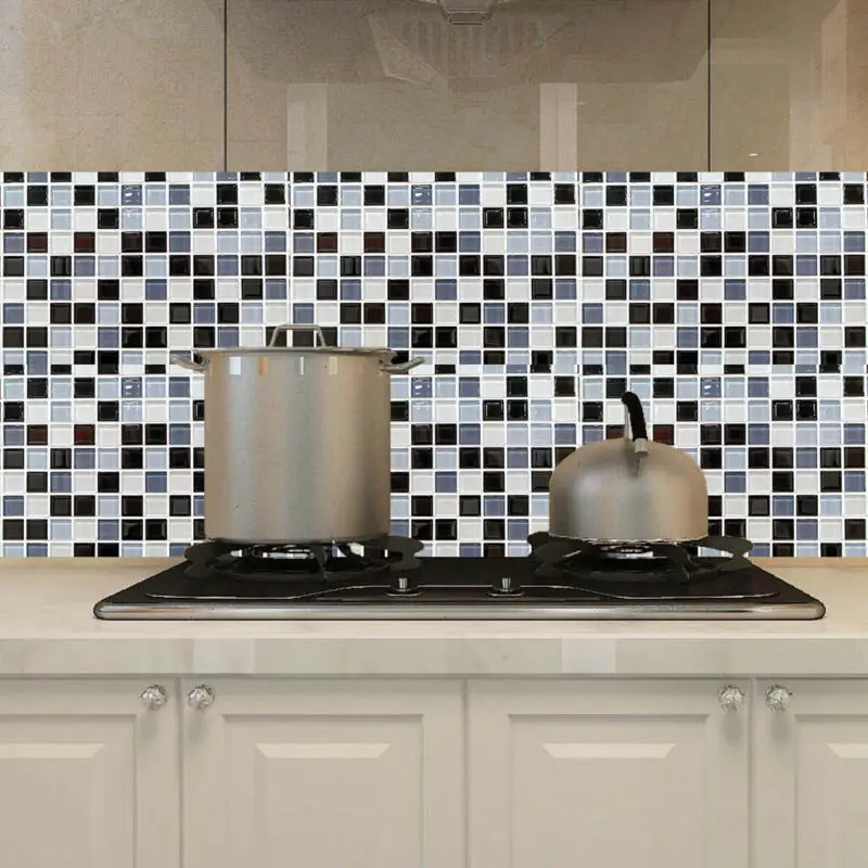 Кухонные плиточные наклейки мозаика для ванной комнаты самоклеющиеся водонепроницаемые высококачественные матовые пвх наклейки s домашний декор