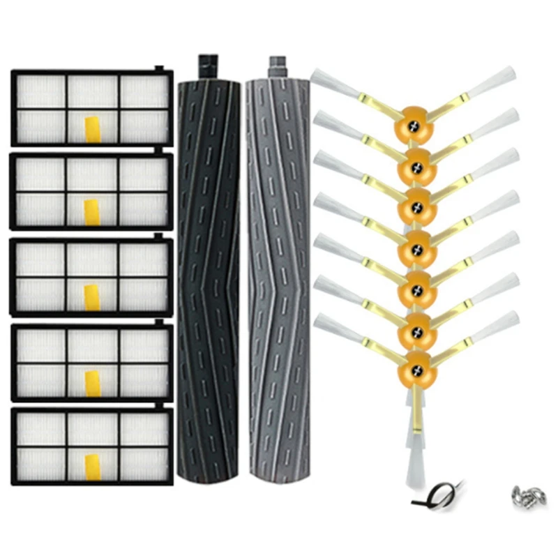 

-Brushes and HEPA Filters for IRobot Roomba 800 900 Series 860 870 880 960 980 Robot Vacuum Cleaner Part Replacement Kit