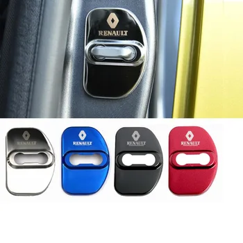 

Auto Car Styling Stainless Steel Door Lock Decoration Protection Cover Case For Renault Koleos Megane 2 Duster Car-Styling