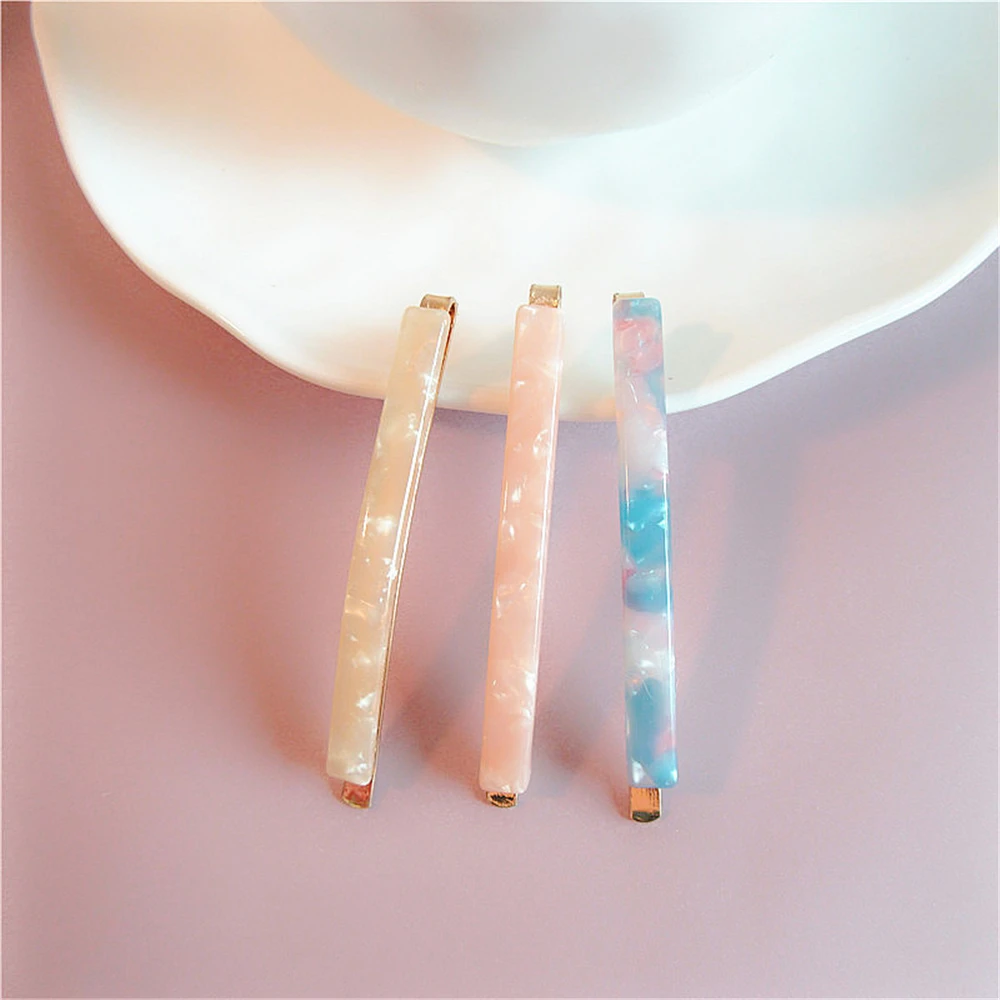 2 шт./Лот японская ацетатная шикарная Минималистичная Милая акриловая заколка