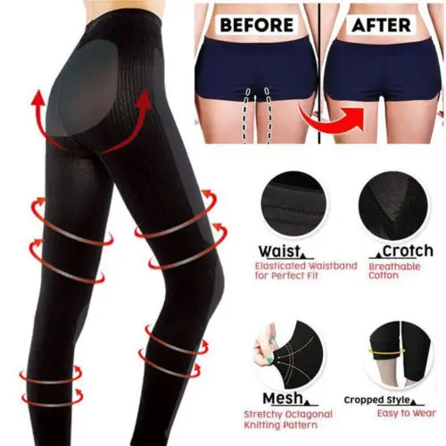 

Anti Cellulite Compression Leggings Leg Slimming Body Shaper High Waist Tummy Control Panties Thigh Sculpting Slimmer face lift