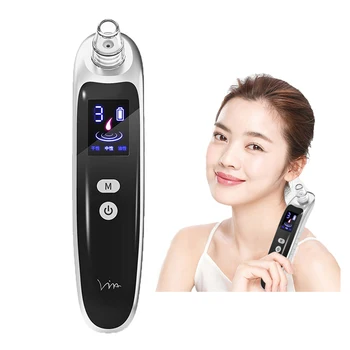 

USB Charging Blackhead Remover Vacuum Face Nose Acne Black Dot Pimple Cleaner Pore Skin Care Tools Machine with 6 Head