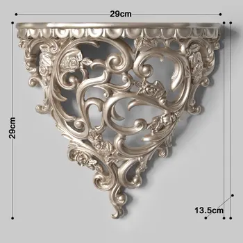 

creative wall decoration shelf stereo partition crafts Champagne white color Resin Home Wall Holder Decoration Frame