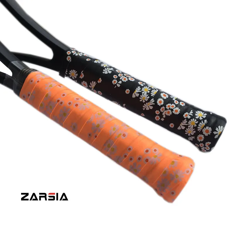 40pcs Free shipping ZARSIA Perfume Sticky Tennis Overgrips super tacky tennis rackets grips printing badminton overgrips
