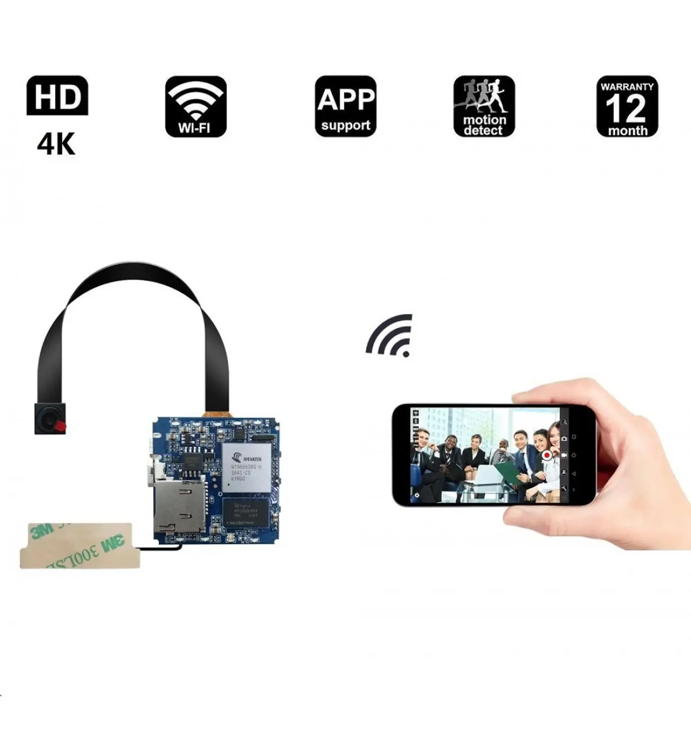 16MP Real 2.7K 4K Wireless P2P Mini Camera Module DV Video Recorder Digital Small DIY Camera Camcor