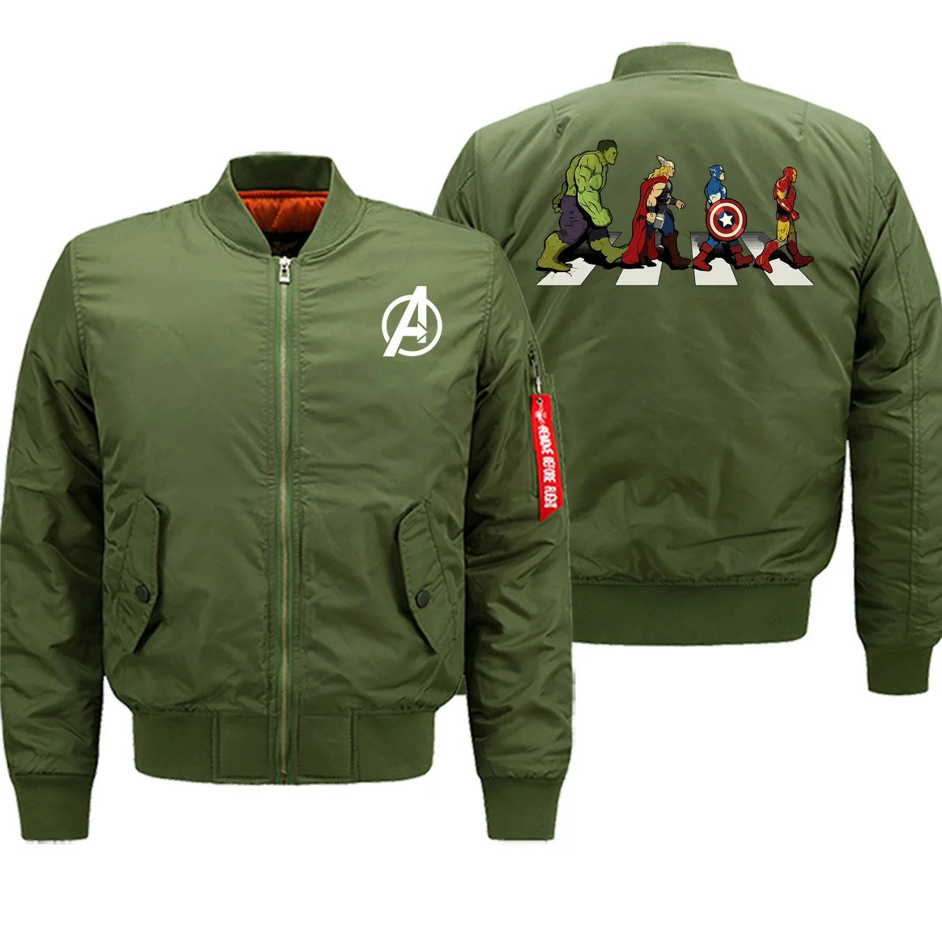 Лидер продаж, зимнее пальто, толстые куртки "Мстители", мужская уличная куртка супер герой, куртка-бомбер на молнии, военная мотоциклетная теплая одежда