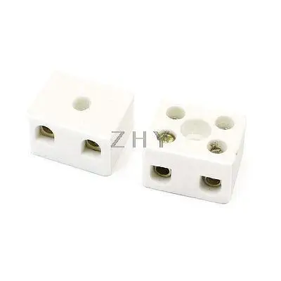 

2 Pcs 2W5H High Temperature Resistant Ceramic Terminal Block 5A 380Volt