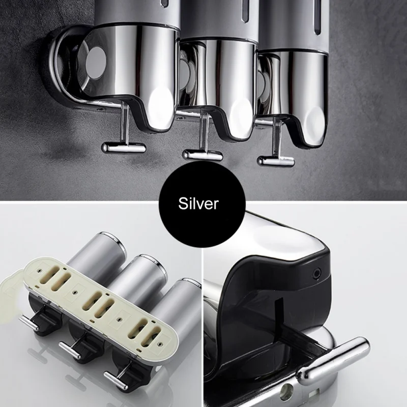 500/1000/1500Ml Liquid Soap Dispenser Wall Mount Bathroom Accessories Plastic Detergent Shampoo Dispensers Kitchen Soap Bottle