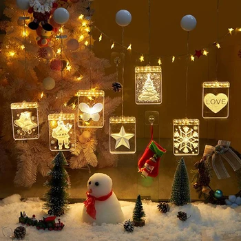

Merry Christmas Decoration Battery Santa Powered String Light Fairy Lights LED Garland Light Christmas Lights Outdoor Kerst