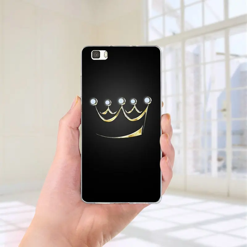 Мягкие чехлы для мобильных телефонов I Am queen Crown King Princess из ТПУ для huawei P8 P9 P10 P20 P30 Honor 6X7X7 9 mate 10 Pro Lite P Smart - Цвет: Picture 10