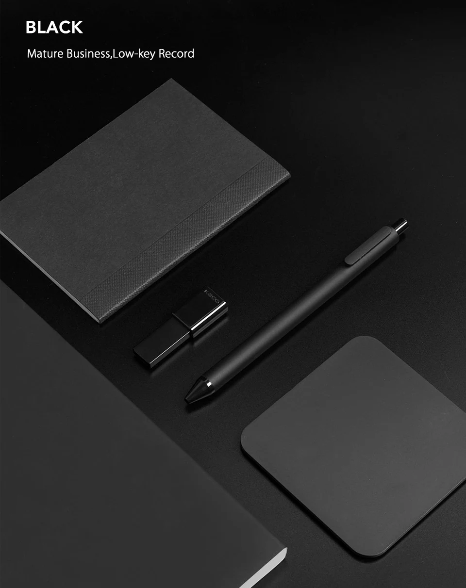 10PcsLot Xiaomi KACO 0.5mm Xiomi Mi Signing P E N Gal Ink Smooth Writing Durable Signing Black Refill (8)