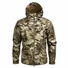 Hiking Jackets Men Camouflage Tactical Jacket Autumn Winter Shark Skin Soft Shell Waterproof Jacket Windbreaker 2