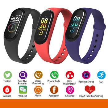 

M4 Smart band Fitness Tracker Watch Sport bracelet Heart Rate Blood Pressure Smartband Monitor Health Wristband Fitness Tracker