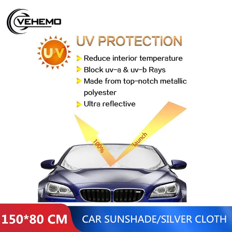 

150*80 Auto Sun Visor Car SunShade SunShade Durable for Windshield
