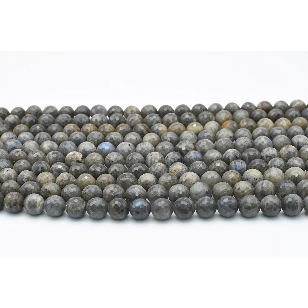 8-10mm AA Natural Faceted Labradorite stone Round Beads For DIY necklace bracelet jewelry making 15 