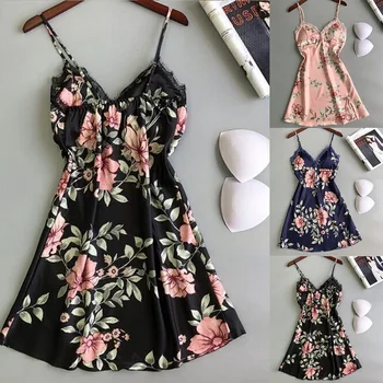 

Sexy Lingerie Sleepwear Lace Women's G-string Dress Lace Sling Floral Print Babydoll Nightwear Plus Size Backless Sleepshirts