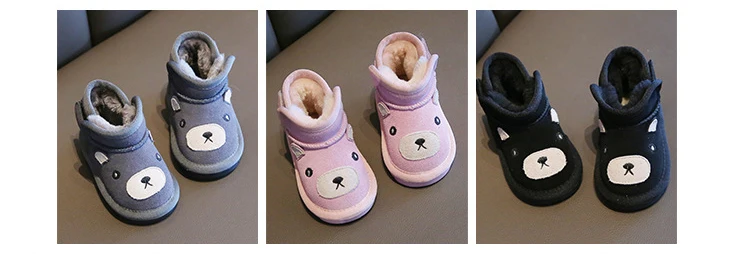 Детские зимние сапоги; детская обувь с мягкой подошвой; хлопковая обувь; детские зимние сапоги из натуральной кожи; обувь для маленьких девочек