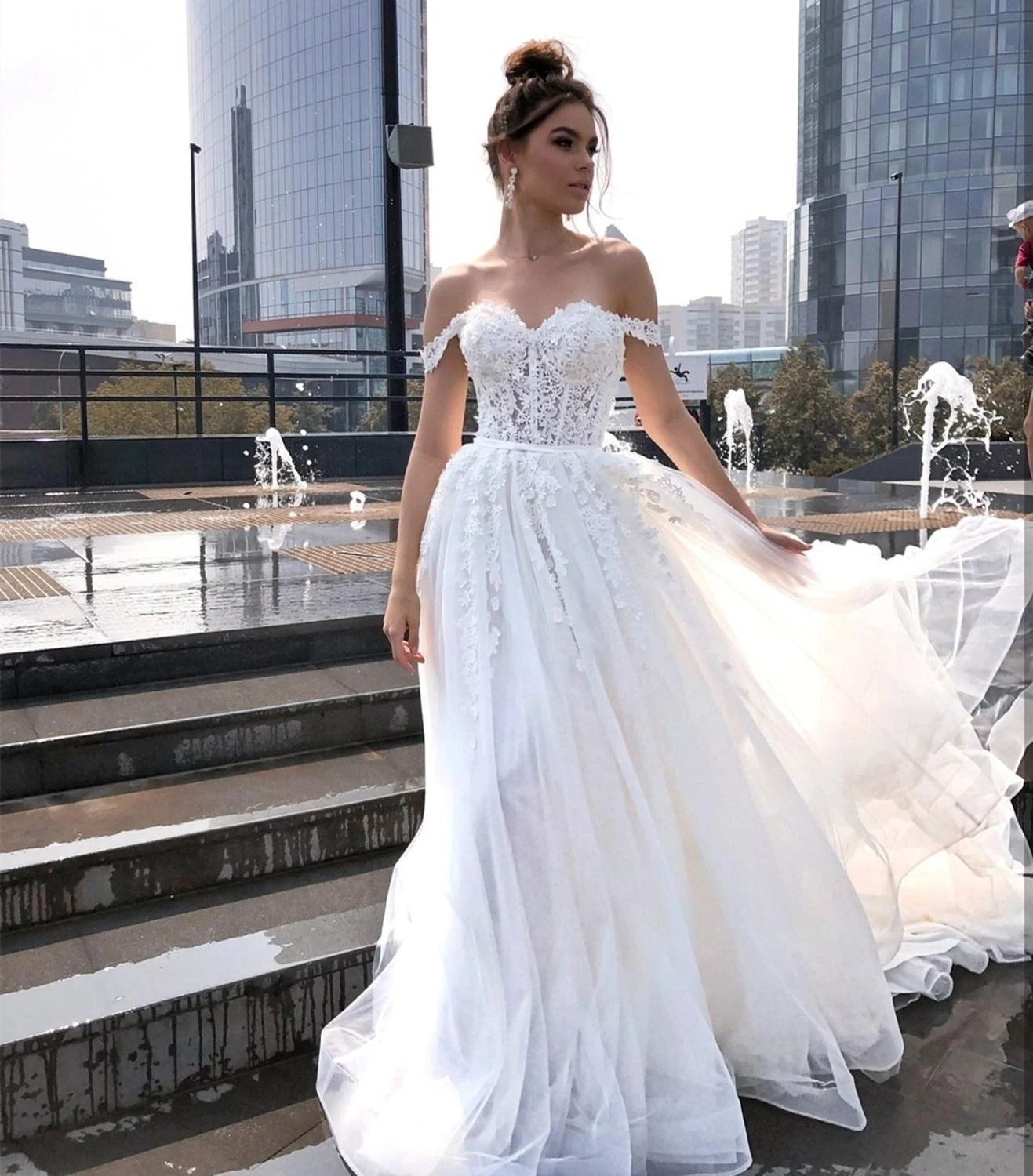 white bridal dresses online