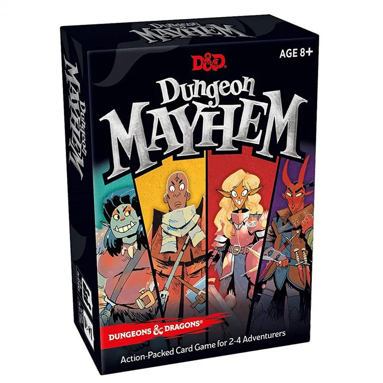 

120PCS English Card Game for Dungeon Mayhemings Dragons Funny Game For Party Family 2-4 players