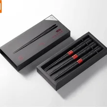 Xiaomi новые ручные натуральные каштановые деревянные палочки для еды твердые и прочные неокрашенные палочки для еды кухонные Нескользящие палочки для суши