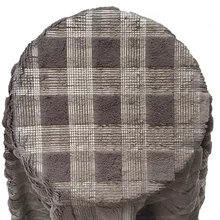 Искусственный мех с бархатным узором бронзовая клетчатая фабричный Текстиль для дома плюшевая ткань оптом 160x500 см