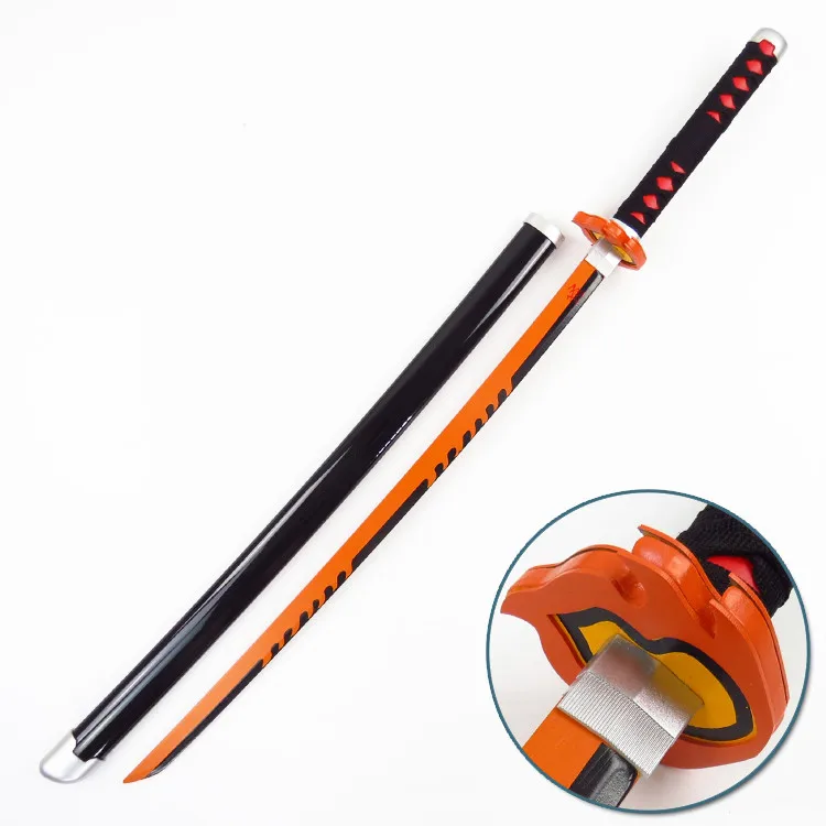 Devils Blade Wooden Sword Weapon Demon Slayer Cosplay Kamado Tanjirou Samurai Sword Katana Ninja Knife Replica Cosplay Props