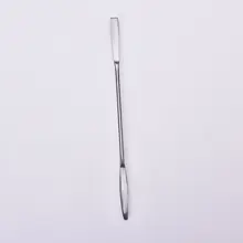 Нержавеющая сталь косметическая основа, смешивание инструмент Макияж Палитра шпатель ложка ручка со штангой крем Для женщин, аксессуары для украшения ногтей, 1 шт