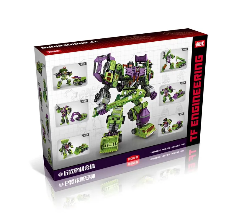 

Hercules Green GT Gift Box Version Set Transformation Toy Fit Group Jingang Forklift tuo dou che Crane