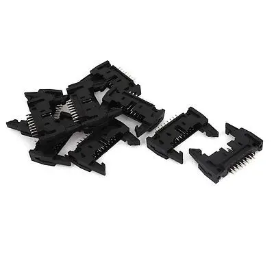 Double Rows 2.54mm 16 Pins Lock Type Straight IDC Pin Headers Connector 10pcs | Обустройство дома