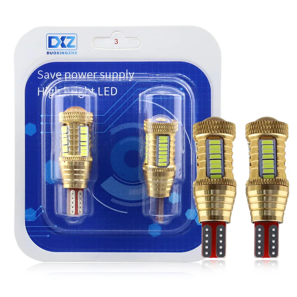 DXZ Автомобильный светодиодный фонарь W16W T15 4014 32smd+ Cree 1smd Реверсивный сигнал