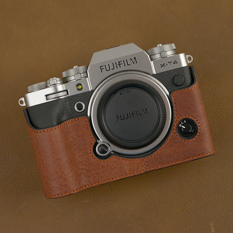 Дизайн для камеры FUJIFILM X-T4 XT4 черный ручной работы из натуральной кожи получехол |