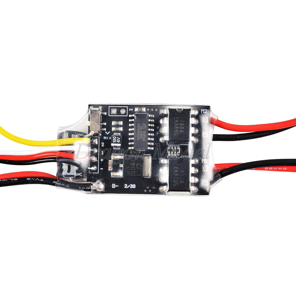 Двойной способ двунаправленный матовый ESC 2 S-3 S Lipo 5A ESC контроль скорости для RC модели лодки Танк 130 180 матовый Мотор Запчасти