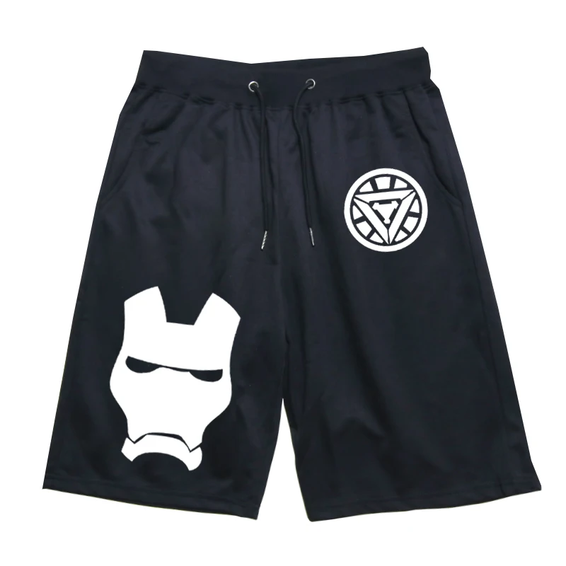 Железный человек спортивные дышащие штаны студенческие хлопковые спортивные штаны фитнес до колен тони старк спортивные шорты