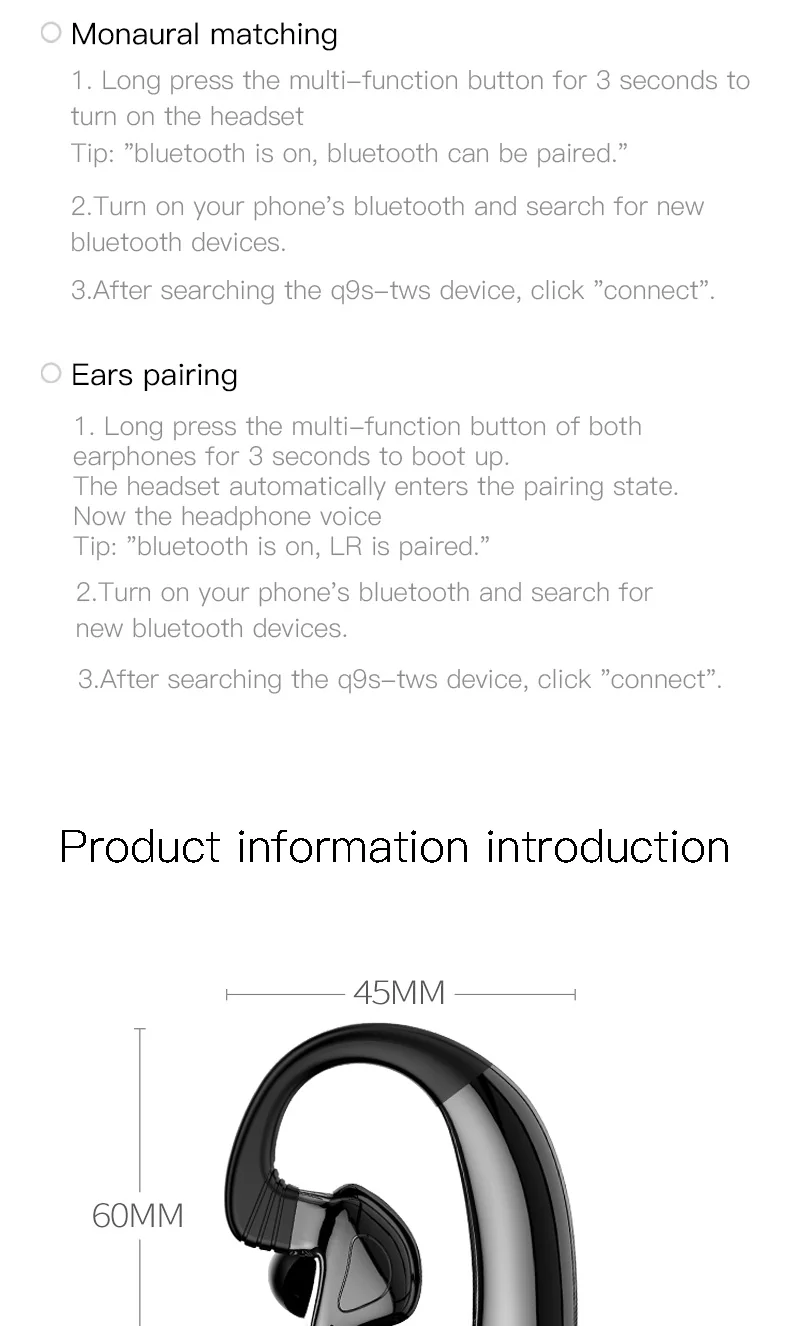 Hifi Водонепроницаемый Bluetooth V5.0 привод наушники удобные спортивные наушники беспроводной Крюк дизайн гарнитура для вождения наушники