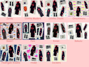 

Naruto Akatsuki cosplay costume Hidan Itachi Madara New