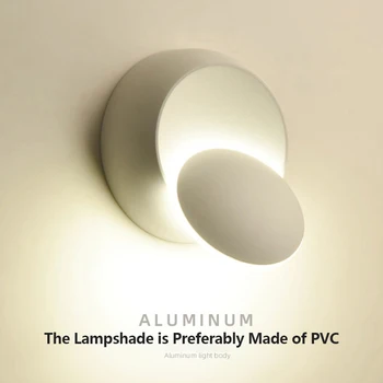 

Hot For Modern Home Interior 5W Wall Led Lights Decoration Bedside Lamp For Bedroom Loft Sconce Light Adjustable 360 Rotatable