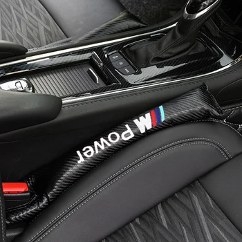 

2pcs Fashion Car styling Seat Space Cover Carbon fiber Interior Car Seat Cushion Filled Cover For All BMW Series Car Accessories