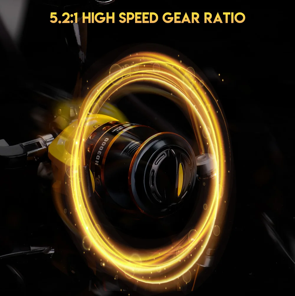 VTAVTA 12 Bearing Metal Spinning Fishing Reels Baitcasting 5.21 Bait Casting Fishing Wheel Spool Reel Fishing Accessories Sea 016
