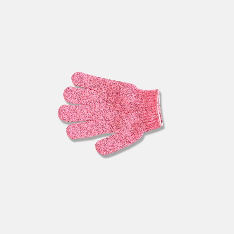 pink Банное полотенце с пятью пальцами, отшелушивающие перчатки, для душа, для ног, яркие цвета, для мытья тела, спа, скруббер, чистящая щетка, удобства, разные цвета - Цвет: pink