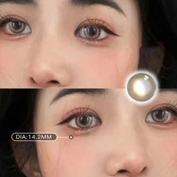 

2pcs Colored Contact Lenses Eye Color Cosmetic Lens Comfortable for Eyes NEW Arrival Colorful Cosmetics Natural Looking
