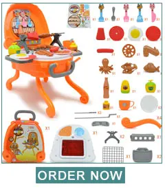 Детский набор кухонных игрушек, детский обеденный стол, игрушки повар, имитирующий кухню, посылка для приготовления пищи, посуда, игрушки для детей
