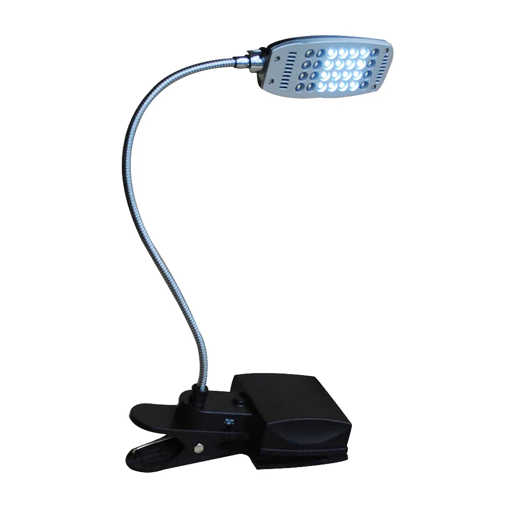 

Adjustable Brightness Portable 28 LED USB Battery Desk Lamp Computer Office Clip-on Study Bedroom Reading Indoor Flexible