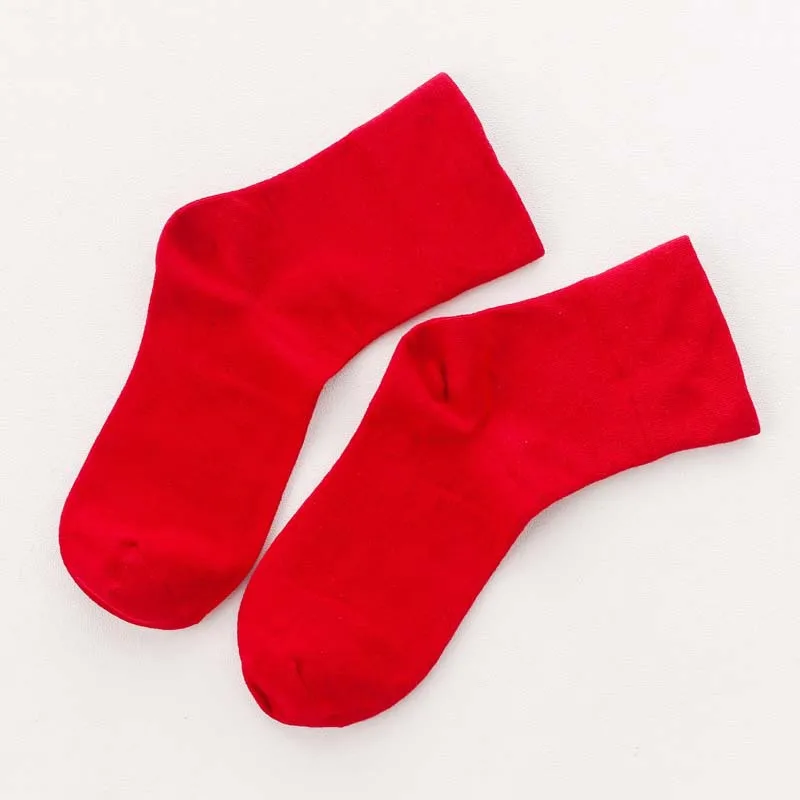 Корейский стиль, яркие хлопковые носки для женщин, милые короткие носки по щиколотку, желтые, синие, фиолетовые, зеленые, красные, черные носки для девочек, подарок - Цвет: 4